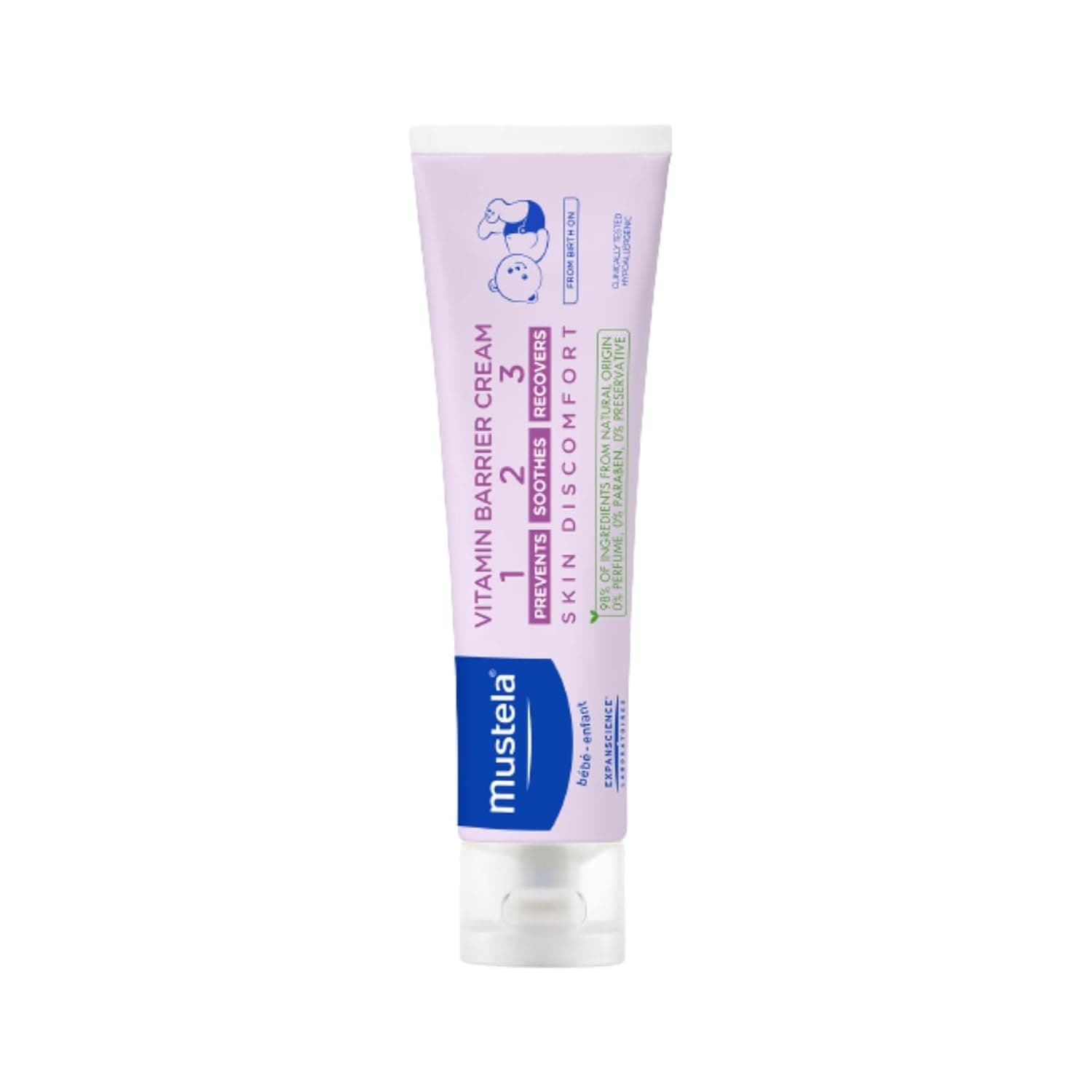 Mustela Crème Change 1-2-3 100ml – Crème Protectrice Bébé Anti-Irritations